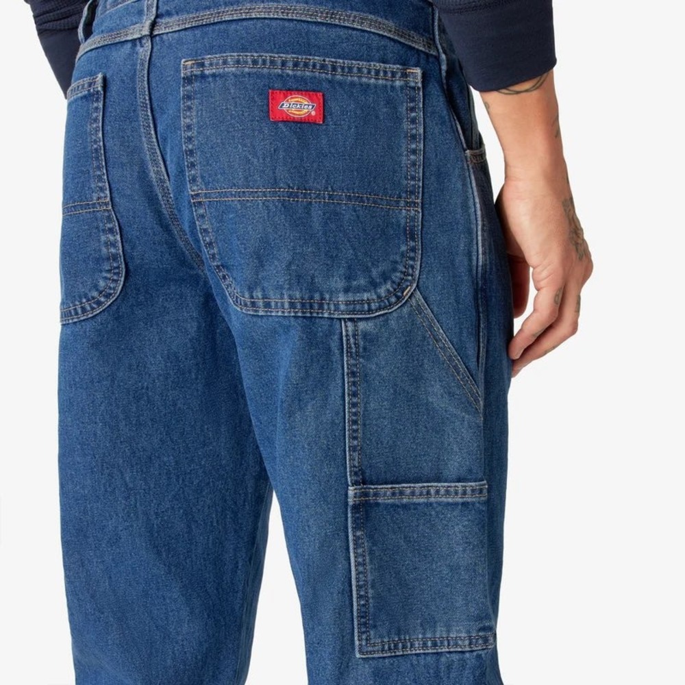 Dickies Skateboarding Carpenter Jeans Mens 34x32 Blue Denim Utility